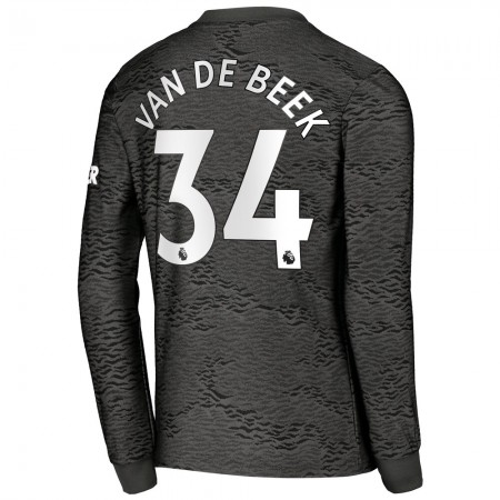 Koszulka Manchester United Donny van de Beek 34 Wyjazdowe Stroje Piłkarskie 2020/21 Długi Rękaw